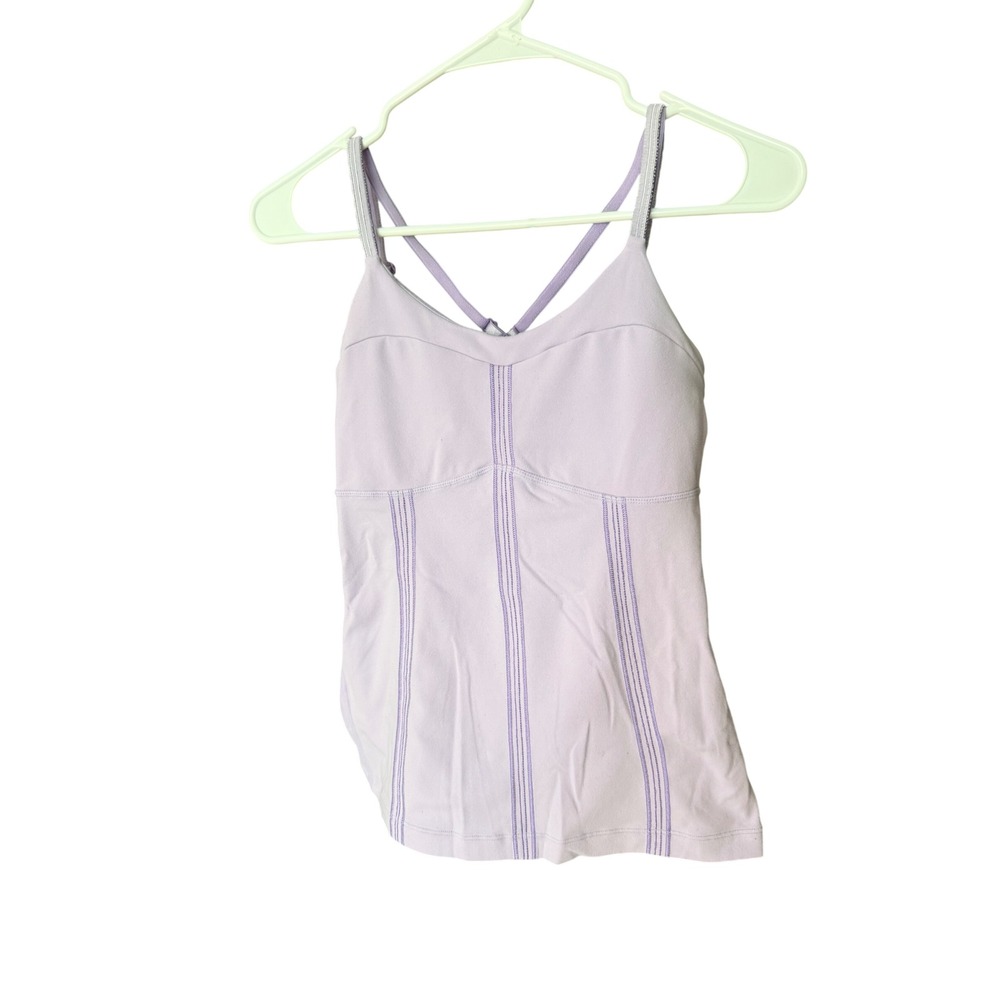 Lululemon Power Y Tank Top Lavender Purple Size 4